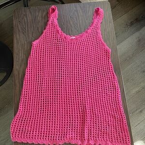 Target Pink Crochet Beach Coverup
